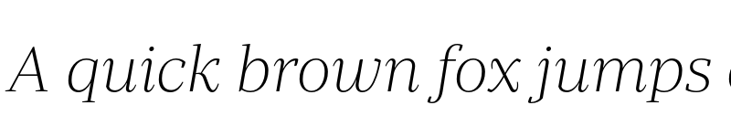 Preview of Periodico Display TRIAL UltraLight Italic font