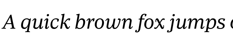 Preview of Periodico Text TRIAL Light Italic font