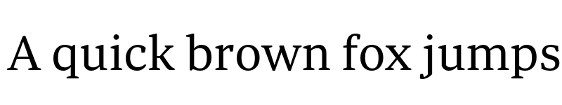 Preview of Periodico Text TRIAL Light font