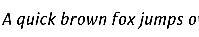 Preview of PermianSansTypeface Italic font