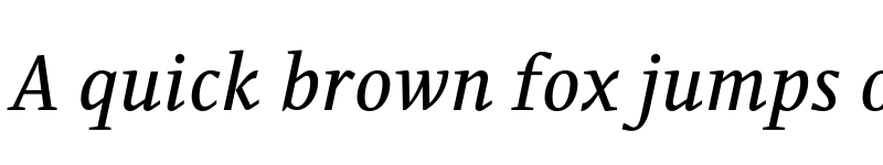 Preview of PermianSerifTypeface Italic font
