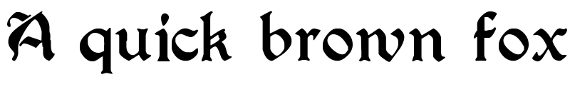 Preview of PerryGothic Regular font