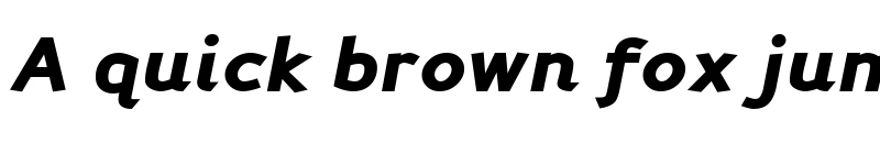 Preview of Perspective Sans Black Italic font