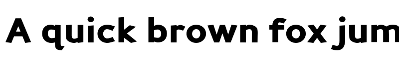 Preview of Perspective Sans Black font