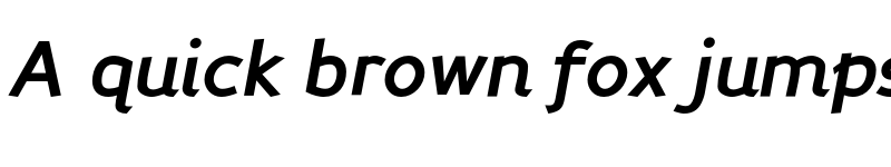 Preview of Perspective Sans Bold Italic font