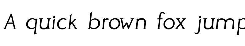 Preview of Perspicacious Italic Light font