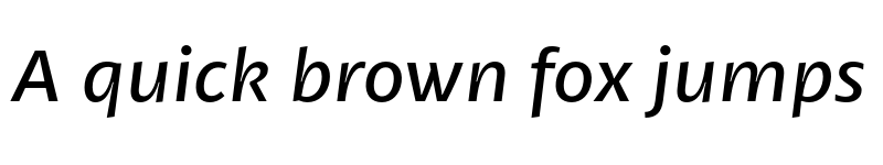 Preview of Petala Pro Italic font