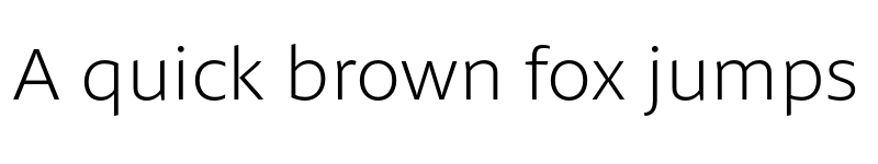 Preview of Petala Pro Light font