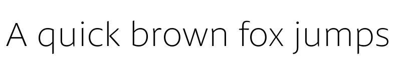 Preview of Petala Pro Thin font