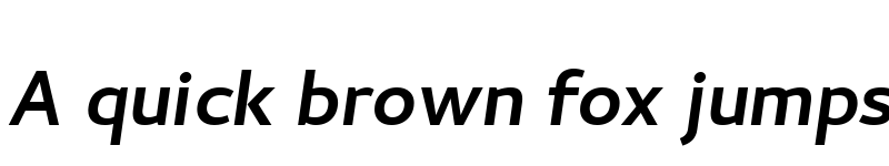 Preview of Petra Sans BoldItalic font