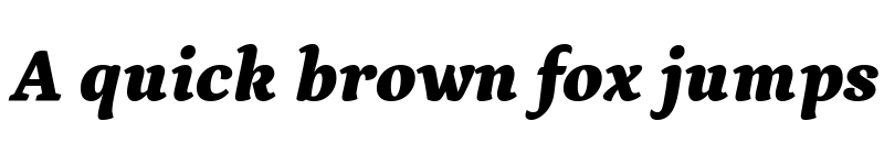 Preview of Petrona Black Italic font