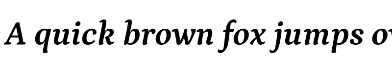 Preview of Petrona Bold Italic font