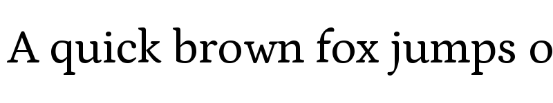 Preview of Petrona Regular font