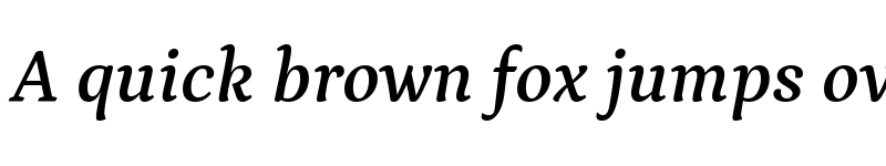 Preview of Petrona SemiBold Italic font