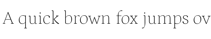 Preview of Petrona Thin font