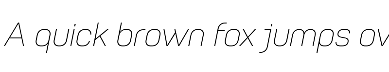 Preview of Petrov Sans ExtraLight Italic font