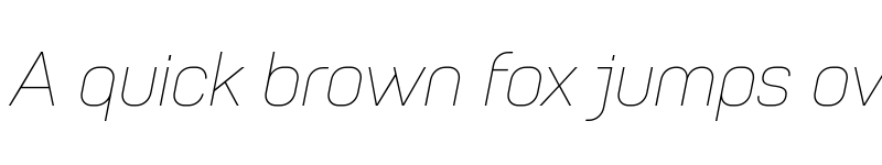 Preview of Petrov Sans Thin Italic font