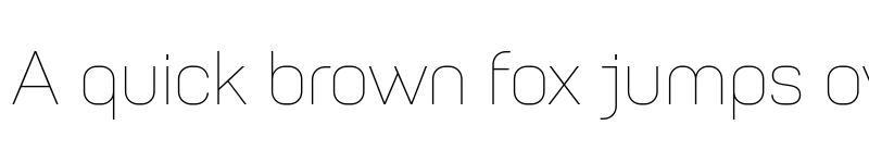 Preview of Petrov Sans Thin font