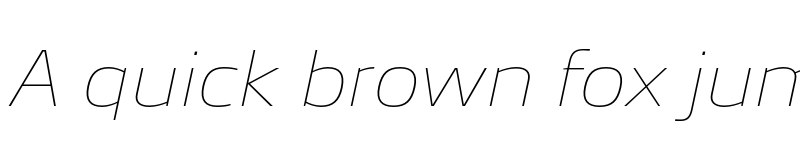 Preview of Peugeot New ExtraLight Italic font