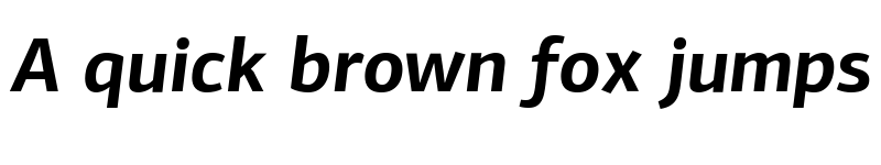 Preview of PF Agora Sans Pro Bold Italic font