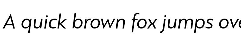 Preview of PF Bague Sans Pro Italic font