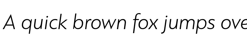 Preview of PF Bague Sans Pro Light Italic font