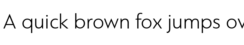 Preview of PF Bague Sans Pro Light font