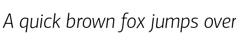 Preview of PF Centro Sans Pro Light Italic font