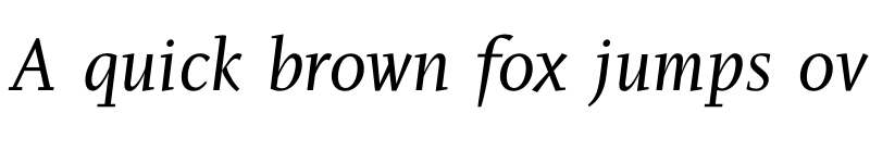 Preview of PF Diplomat Italic font