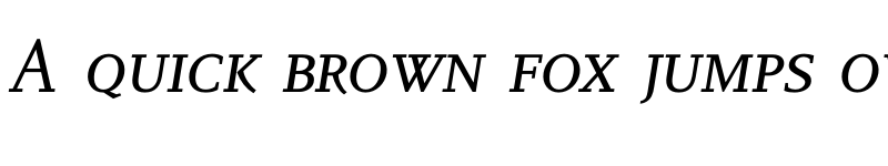 Preview of PF Diplomat SCapsOsF Italic font