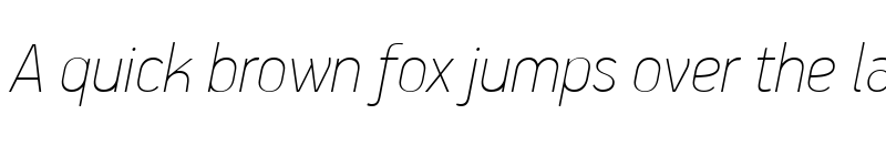 Preview of PF Handbook Pro Extra Thin Italic font