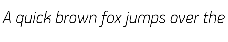Preview of PF Handbook Pro Thin Italic font