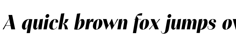 Preview of PF Marlet Display Black Italic font