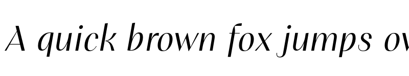 Preview of PF Marlet Display Light Italic font