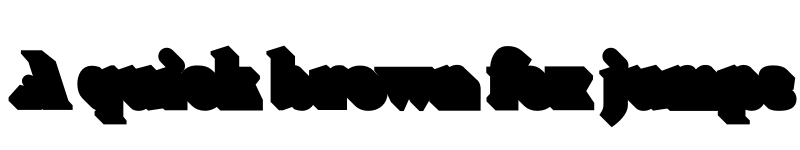 Preview of PF Spine 3D Base font