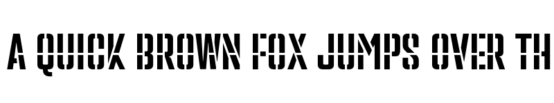 Preview of PF Venue Stencil font