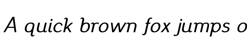 Preview of Pfennig Italic font