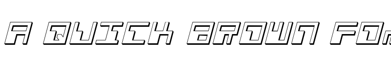 Preview of Phaser Bank 3D Italic Italic font