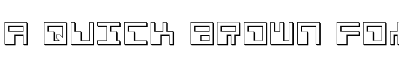 Preview of Phaser Bank 3D Regular font