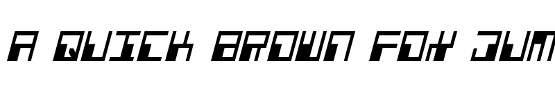 Preview of Phaser Bank Condensed Italic Condensed Italic font