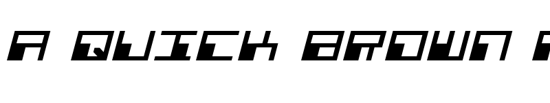 Preview of Phaser Bank Expanded Italic Expanded Italic font