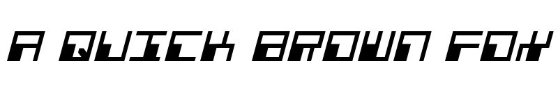 Preview of Phaser Bank Italic Italic font