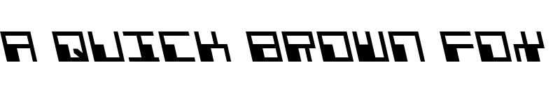 Preview of Phaser Bank Leftalic Regular font