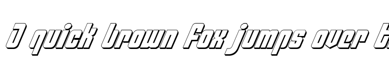 Preview of Philadelphia Italic 3D Italic 3D font