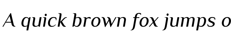 Preview of Philosopher Italic font