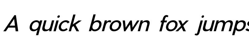 Preview of Pier Sans Italic font