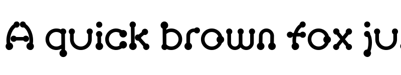 Preview of pierced black font