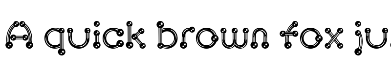 Preview of pierced chrom font