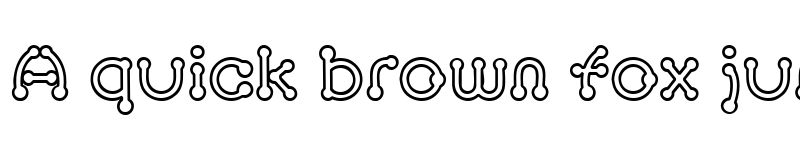 Preview of pierced outline font