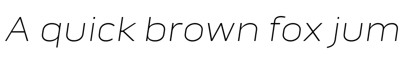 Preview of Pill Gothic 900mg Thin Obliq font